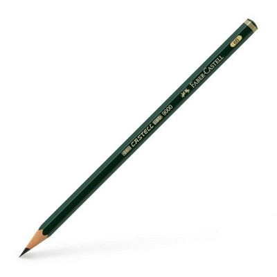 ΠΡΑΣΙΝΟ ΜΟΛΥΒΙ ΣΧΕΔΙΟΥ FABER CASTELL 9000 6B