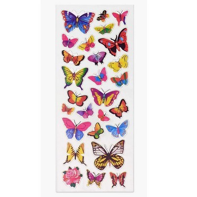 ΑΥΤΟΚΟΛΛΗΤΑ STICKERS 612 BUTTERFLIES  31X11cm