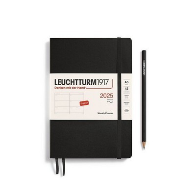 WEEKLY PLANNER 2025  SOFTCOVER BLACK LEUCHTTURM