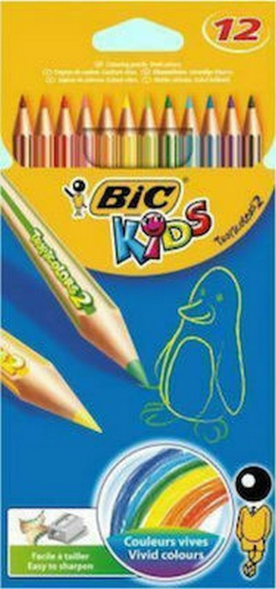 ΞΥΛΟΜΠΟΓΙΕΣ BIC TROPICOLORS2 ΣΕΤ 12 ΧΡΩΜΑΤΩΝ