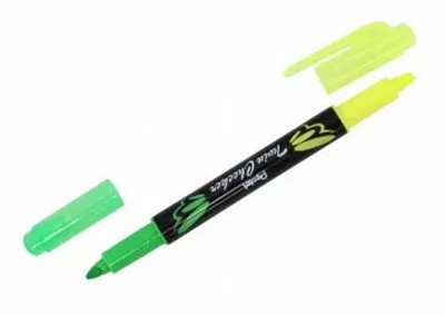 ΜΑΡΚΑΔΟΡΟΣ ΥΠΟΓΡΑΜΜΙΣΗΣ PENTEL SLW8-GP ΔΙΠΛΟΣ (ΠΡΑΣΙΝΟ ΚΙΤΡΙΝΟ)