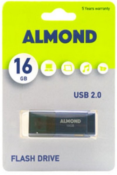 ALMOND FLASH DRIVE USB 16GB - USB 2.0 - PRIME ME KΑΠΑΚΙ, ΜΠΛΕ