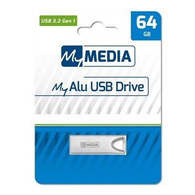 USB 3.2 MY MEDIA MY ALU BY BERBATIM 64GB