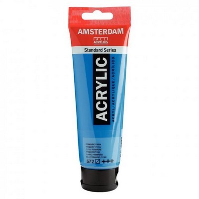 ΑΚΡΥΛΙΚΟ AMSTERDAM ALL ACRYLICS STANDART PRIMARY CYAN 572 120ml