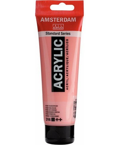 ΑΚΡΥΛΙΚΟ AMSTERDAM ALL ACRYLICS STANDART VENETIAN ROSE 316 120ml