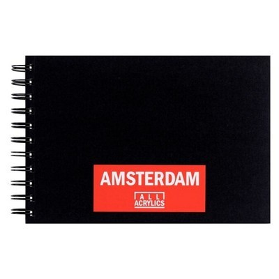 AMSTERDAM SKETCH BOOK SPIRAL ALL ACRYLICS BLACK 30Φ 21X14,85 (A5) 250gr