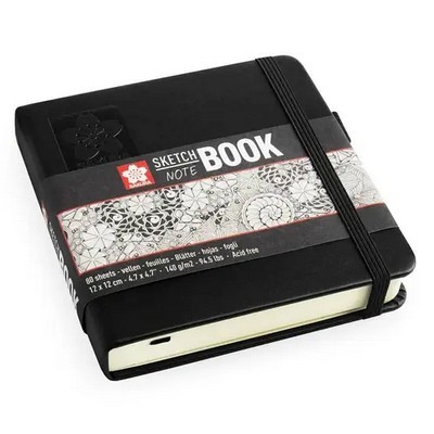 SAKURA ΛΕΥΚΟ SKETCH NOTEBOOK BLACK 80Φ 12Χ12 140gr