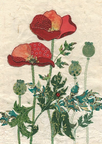 ΕΥΧΕΤΗΡΙΑ ΚΑΡΤΑ PATTERN POPPIES A021