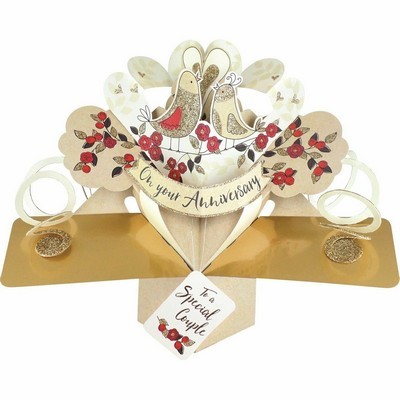 3D POP UP CARD SPECIAL COUPLE WEDDING ANNIVERSARY