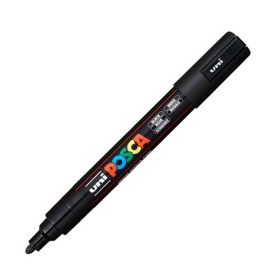 ΜΑΡΚΑΔΟΡΟΣ UNI POSCA PC-5M MEDIUM BLACK