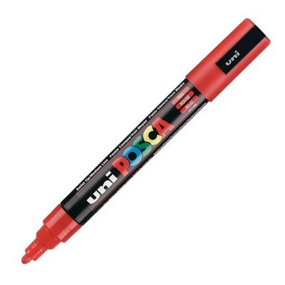 ΜΑΡΚΑΔΟΡΟΣ UNI POSCA PC-5M MEDIUM RED