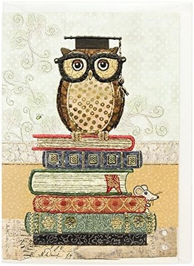 ΕΥΧΕΤΗΡΙΑ ΚΑΡΤΑ BUG ART A030 AMY'S BOOK OWL