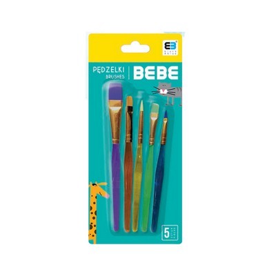 ΠΙΝΕΛΑ INTERDRUK 260123 BB KIDS COLORS ΣΕΤ 5 ΤΕΜ