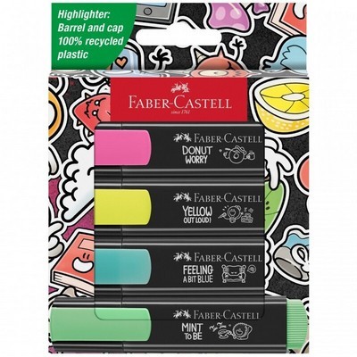 ΥΠΟΓΡΑΜΜΙΣΤΕΣ FABER CASTELL FLUO NEON ΣΕΤ 4ΤΜΧ