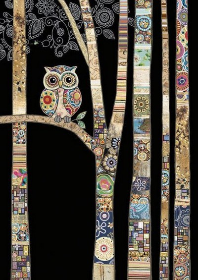 ΕΥΧΕΤΗΡΙΑ ΚΑΡΤΑ BUG ART M147 JEWELS OWL BIRCH