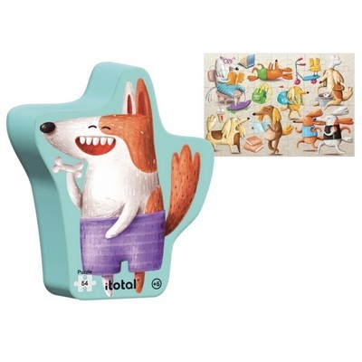 ΠΑΖΛ i-TOTAL XL2281 FUNNY DOGS 5+49pcs 45,5x31,5cm