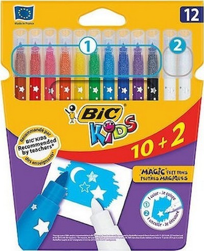 ΜΑΡΚΑΔΟΡΟΙ ΖΩΓΡΑΦΙΚΗΣ BIC KIDS MAGIC 10+2