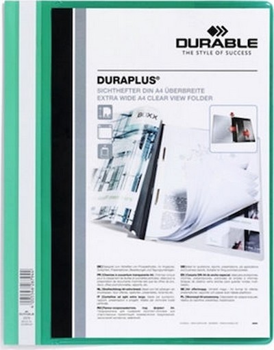 ΝΤΟΣΙΕ A4 ΜΕ ΕΛΑΣΜΑ ΚΑΙ ΘΗΚΗ ΠΡΑΣΙΝΟ DURABLE 2579