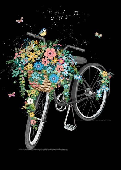 ΕΥΧΕΤΗΡΙΑ ΚΑΡΤΑ JEWELS FLOWER BIKE