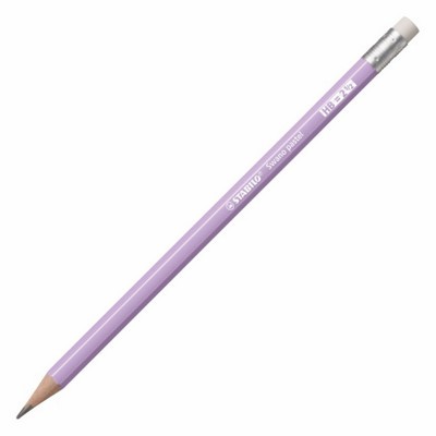 ΜΟΛΥΒΙ STABILO 4908/03 PASTEL ΜΕ ΓΟΜΑ LILAC