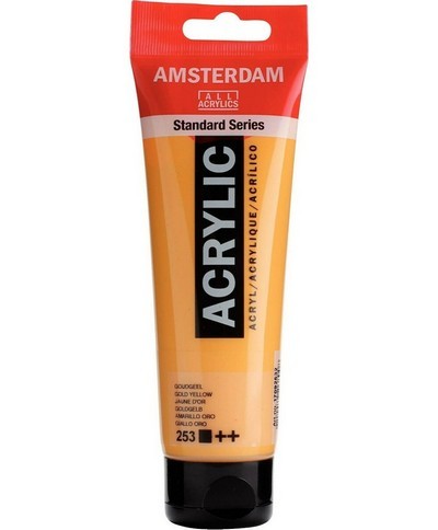 ΑΚΡΥΛΙΚΟ AMSTERDAM ALL ACRYLICS STANDART GOLD YELLOW 253 120ml