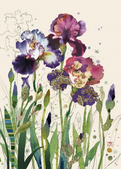 ΕΥΧΕΤΗΡΙΑ ΚΑΡΤΑ MIXED IRISES B030