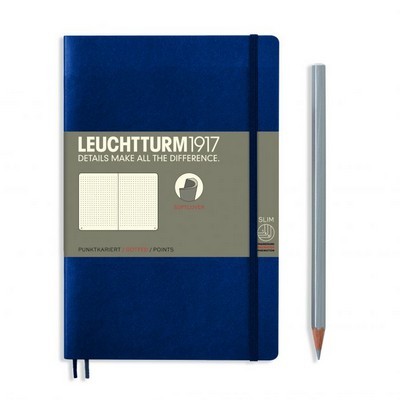 LEUCHTTURM 1917 ΣΗΜΕΙΩΜΑΤΑΡΙΟ B6+ ΜΕ ΜΑΛΑΚΟ ΕΞΩΦΥΛΛΟ DOTTED  NAVY