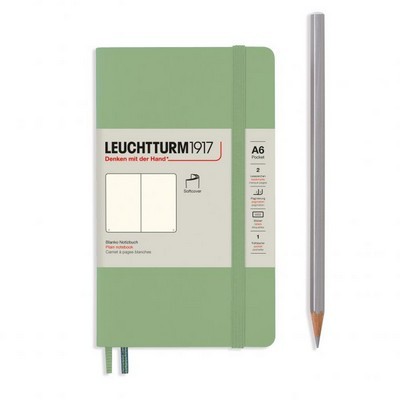 LEUCHTTURM 1917 ΣΗΜΕΙΩΜΑΤΑΡΙΟ A6 ΜΕ ΜΑΛΑΚΟ ΕΞΩΦΥΛΛΟ PLAIN SAGE