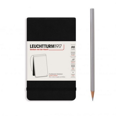 NOTEPAD A6 LEUCHTTURM 1917 DOTTED BLACK