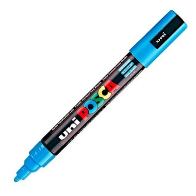 ΜΑΡΚΑΔΟΡΟΣ UNI POSCA PC-5M MEDIUM LIGHT BLUE