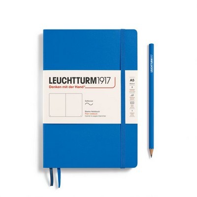 LEUCHTTURM 1917 ΣΗΜΕΙΩΜΑΤΑΡΙΟ A5 ΜΕ ΜΑΛΑΚΟ ΕΞΩΦΥΛΛΟ PLAIN SKY 123P